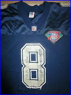 Troy Aikman 1994 Dallas Cowboys 75th Season NFL Football Jersey 40 Small SM