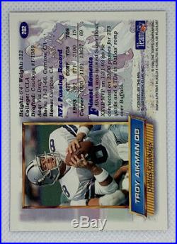 Troy Aikman 1994 Topps Finest Refractor #202 Very Rare Cowboys