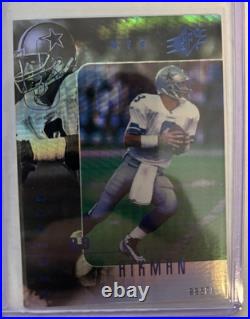 Troy Aikman 1999 Upper Deck Spx Blue 033/100 Super Rare Cowboys