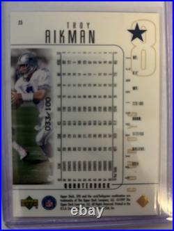 Troy Aikman 1999 Upper Deck Spx Blue 033/100 Super Rare Cowboys