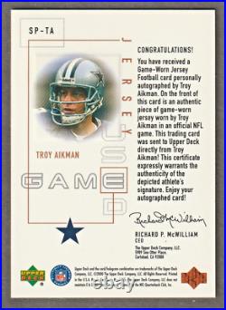 Troy Aikman 2000 Pros and Prospects Autograph Auto GU Dallas Cowboys HOFer