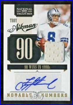 Troy Aikman 2011 Treasures Autograph Auto GU #2/5 Dallas Cowboys QB HOFer
