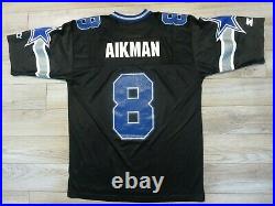 Troy Aikman #8 Dallas Cowboys NFL Starter Black Edition Jersey 46
