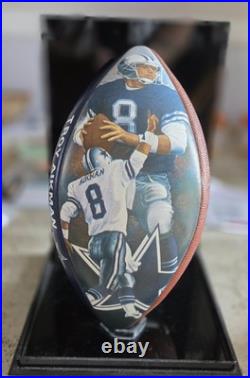 Troy Aikman Dallas Cowboys Football Wilson Sportacular Art Limited With Case #1000 Troy Aikman Dallas Cowboys Football Wilson Sportacular Art Limited With Case #1000