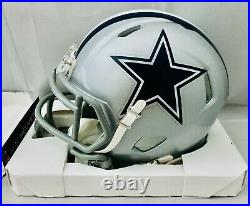 Troy Aikman Dallas Cowboys Signed Mini Riddell Football NFL Helmet 3 5/8 COA