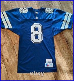 Troy Aikman Dallas Cowboys Vtg Russell Athletic Pro Line Men's Jersey Size 40