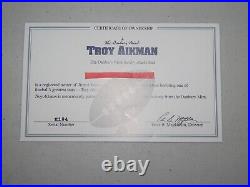 Troy Aikman Danbury Mint Figurine Dallas Cowboys with COA & Original Box PRISTINE