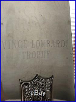 Troy Aikman Signed Dallas Cowboys Super Bowl XXVII MVP Lombardi Trophy 5 of 8