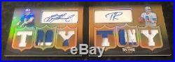 Troy Aikman/Tony Romo 2010 Dallas Cowboys Triple Threads Dual Booklet Auto SSP/9