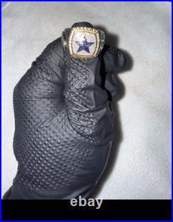 True Fan Dallas Cowboys 1/2 CTTW Diamond Two-Tone Yellow Gold and Sterling Silve