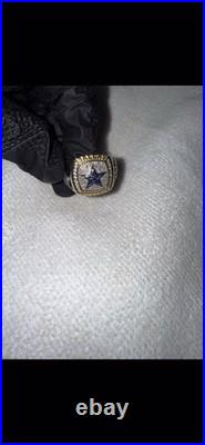 True Fan Dallas Cowboys 1/2 CTTW Diamond Two-Tone Yellow Gold and Sterling Silve