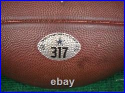 Used 2022 Wilson NFL The Duke Dallas Cowboys Official Game Football Ball 317 Used 2022 Wilson NFL The Duke Dallas Cowboys Official Game Football Ball 317