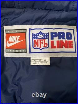 Used Nike Pro Line Dallas Cowboys Heavy Winter Jacket Hooded Xl
