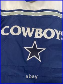 Used Nike Pro Line Dallas Cowboys Heavy Winter Jacket Hooded Xl