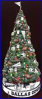 VERY RARE! Danbury Mint DALLAS COWBOYS Light-Up Resin Christmas Tree NFL