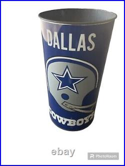 VINTAGE 1970'S 80s P&K PRODUCTS COMPANY NFL Dallas Cowboys TRASH CAN MAN CAVE