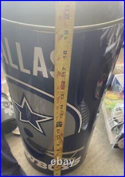 VINTAGE 1970'S 80s P&K PRODUCTS COMPANY NFL Dallas Cowboys TRASH CAN MAN CAVE