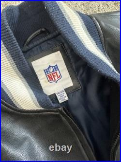 VINTAGE 1990'S Dallas Cowboys Leather Jacket With Gloves