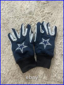 VINTAGE 1990'S Dallas Cowboys Leather Jacket With Gloves VINTAGE 1990'S Dallas Cowboys Leather Jacket With Gloves