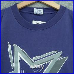 VINTAGE 1993 Dallas Cowboys T-Shirt Large Apex Single Stich Big Print Shadow