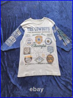 VINTAGE 1994 Dallas Cowboys DoomsDay Defense Shirt Gray Blue Football Mens XL
