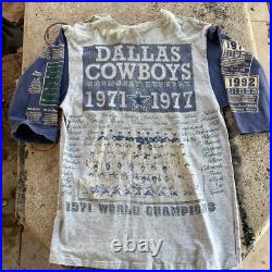 VINTAGE 1994 Dallas Cowboys DoomsDay Defense Shirt Gray Blue Football Mens XL