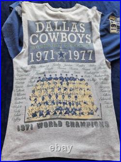 VINTAGE 1994 Dallas Cowboys DoomsDay Defense Shirt Gray Blue Football Mens XL