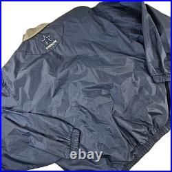 VINTAGE 90s GAME DAY NFL DALLAS COWBOYS BLUE WINDBREAKER MEN'S SIZE LARGE ZIPPER