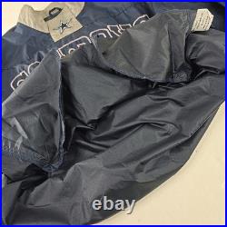 VINTAGE 90s GAME DAY NFL DALLAS COWBOYS BLUE WINDBREAKER MEN'S SIZE LARGE ZIPPER