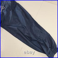 VINTAGE 90s GAME DAY NFL DALLAS COWBOYS BLUE WINDBREAKER MEN'S SIZE LARGE ZIPPER