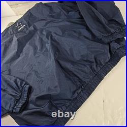 VINTAGE 90s GAME DAY NFL DALLAS COWBOYS BLUE WINDBREAKER MEN'S SIZE LARGE ZIPPER