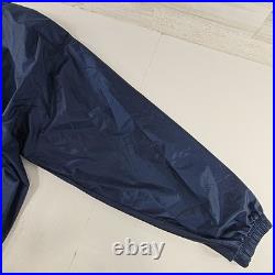VINTAGE 90s GAME DAY NFL DALLAS COWBOYS BLUE WINDBREAKER MEN'S SIZE LARGE ZIPPER