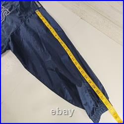 VINTAGE 90s GAME DAY NFL DALLAS COWBOYS BLUE WINDBREAKER MEN'S SIZE LARGE ZIPPER