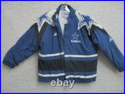 VINTAGE Apex One Dallas Cowboys Jacket Large Adult Blue Pro Line Pockets Mens 90 VINTAGE Apex One Dallas Cowboys Jacket Large Adult Blue Pro Line Pockets Mens 90