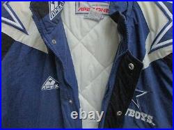 VINTAGE Apex One Dallas Cowboys Jacket Large Adult Blue Pro Line Pockets Mens 90 VINTAGE Apex One Dallas Cowboys Jacket Large Adult Blue Pro Line Pockets Mens 90