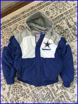 VINTAGE Dallas Cowboys Jacket Men's L APEX ONE PRO LINE NFL Puff Full Zip 90s VINTAGE Dallas Cowboys Jacket Men's L APEX ONE PRO LINE NFL Puff Full Zip 90s