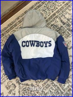VINTAGE Dallas Cowboys Jacket Men's L APEX ONE PRO LINE NFL Puff Full Zip 90s VINTAGE Dallas Cowboys Jacket Men's L APEX ONE PRO LINE NFL Puff Full Zip 90s