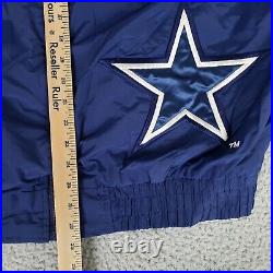 VINTAGE Dallas Cowboys Jacket Mens Extra Large Blue White Logo Athletic NFL