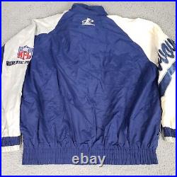 VINTAGE Dallas Cowboys Jacket Mens Extra Large Blue White Logo Athletic NFL