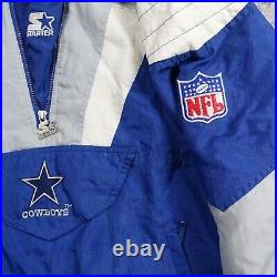 VINTAGE Dallas Cowboys Starter Jacket Mens Large Puffer Puff Pro Line L 90s VTG