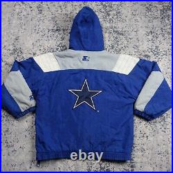 VINTAGE Dallas Cowboys Starter Jacket Mens Large Puffer Puff Pro Line L 90s VTG