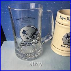 VINTAGE Dallas Cowboys Stein/Mug LOT5 Steins, 1 Mug1992 ChampsSuperBowl XXVIII