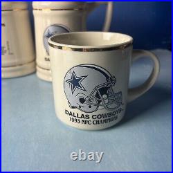 VINTAGE Dallas Cowboys Stein/Mug LOT5 Steins, 1 Mug1992 ChampsSuperBowl XXVIII