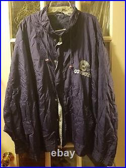 VINTAGE Dallas Cowboys Zip & Button-Up Windbreaker Jacket Adult 4X Dak Prescott