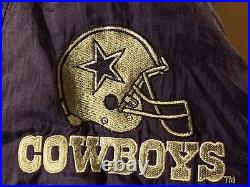 VINTAGE Dallas Cowboys Zip & Button-Up Windbreaker Jacket Adult 4X Dak Prescott