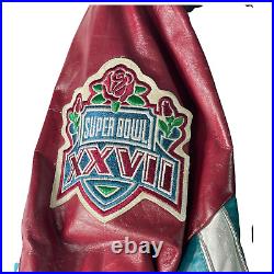 VINTAGE Jeff Hamilton Dallas Cowboys NFL Superbowl XVII Jacket/Coat Large