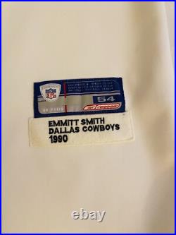 VINTAGE RARE Authentic Reebok Dallas Cowboys Emmitt Smith Stats Jersey Size 54