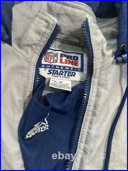 VTG 90's Dallas Cowboys Authentic Pro Line NFL Starter Puffer 1/2 Zip Jacket M VTG 90's Dallas Cowboys Authentic Pro Line NFL Starter Puffer 1/2 Zip Jacket M