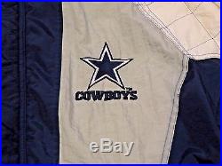 VTG 90's Starter NFL Dallas Cowboys Windbreaker Zip Up Jacket sz XL