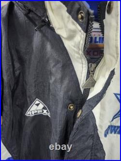 VTG 90s Dallas Cowboys APEX Pro Line Jacket Sz L Good Shape! Removable Hood
